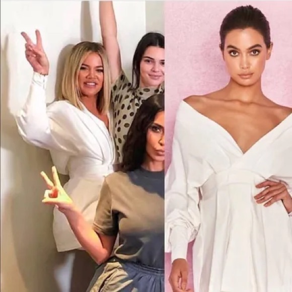 HOUSE OF CB 'Amber' White Oversized Shirt Dress NWOT - Picture 7 of 17